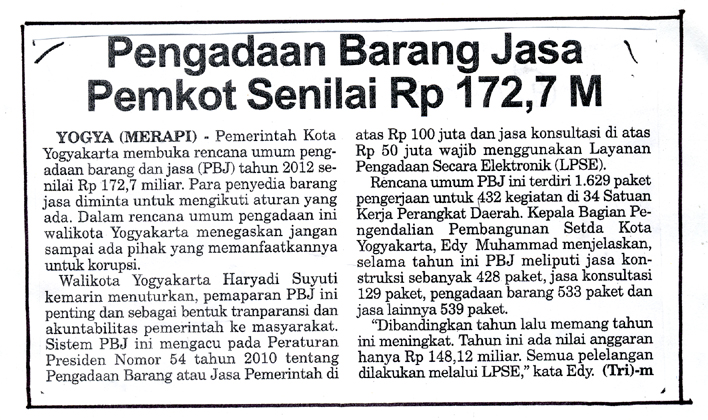 Kliping jogja terbaru
